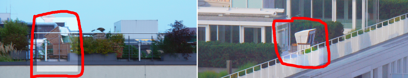 Strandkörbe auf privaten Dachterrassen über München